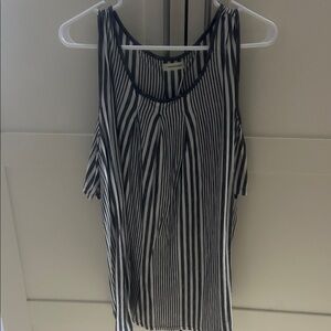 Striped Black and White Women's Top